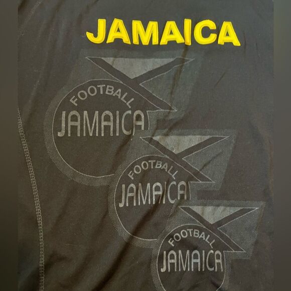 Torres Sport Mens Jamaica International Soccer Jersey Short Sleeve Black - Picture 5 of 11